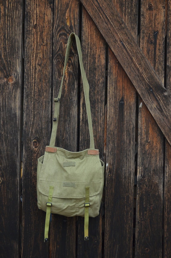 Vintage Military Shoulder Bag Army Canvas Messenger Bag 