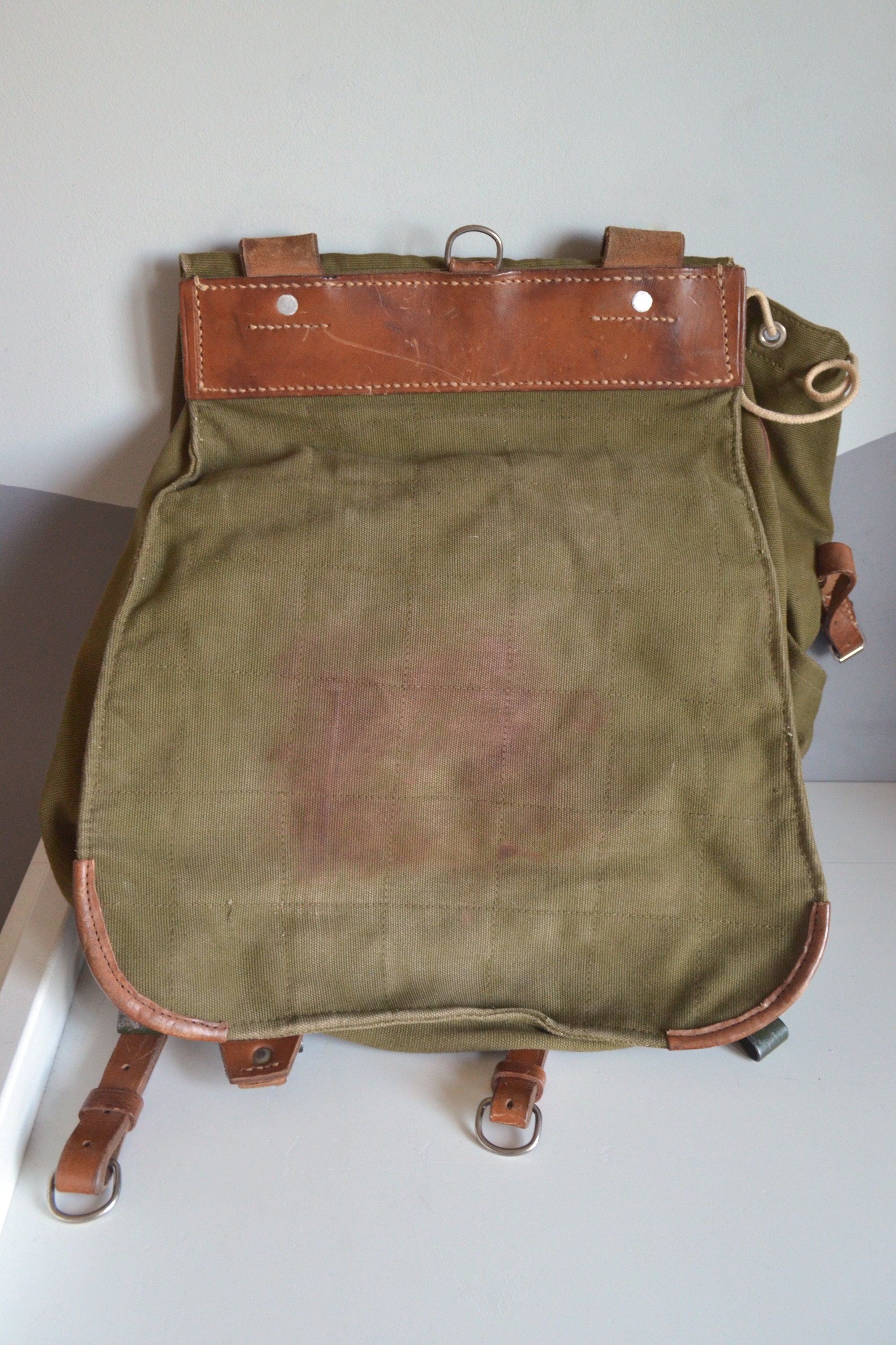 vintage army backpack