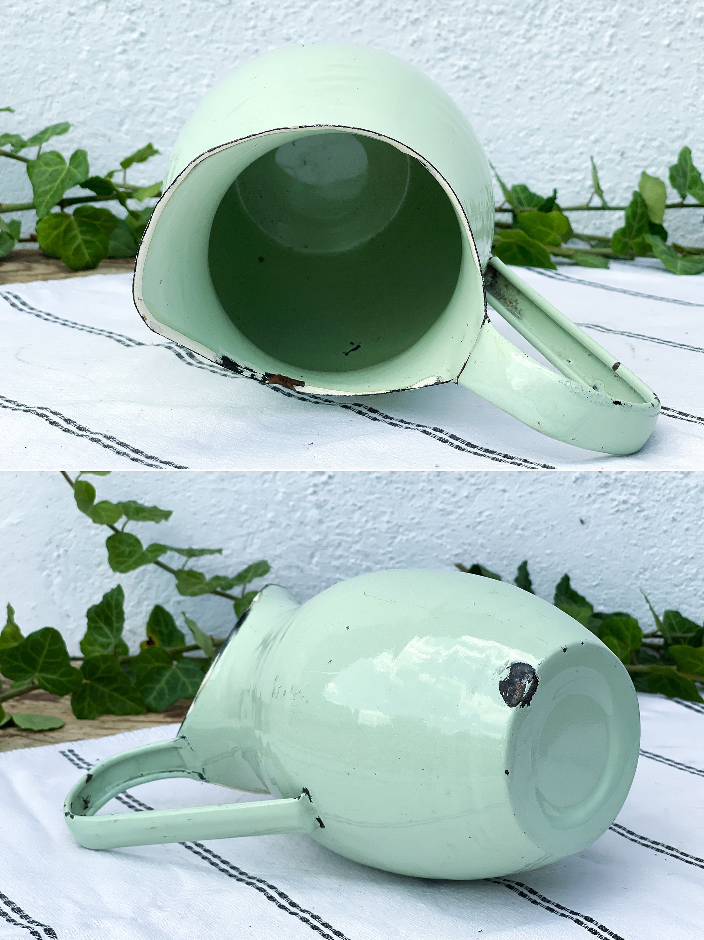 Tiny Tea Pot Vintage Enamel Milk Jug and Tiny Tea Pot - Etsy Australia
