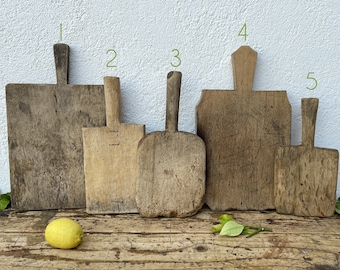 Authentic Vintage Chopping Boards, Primitive Food Photo Props