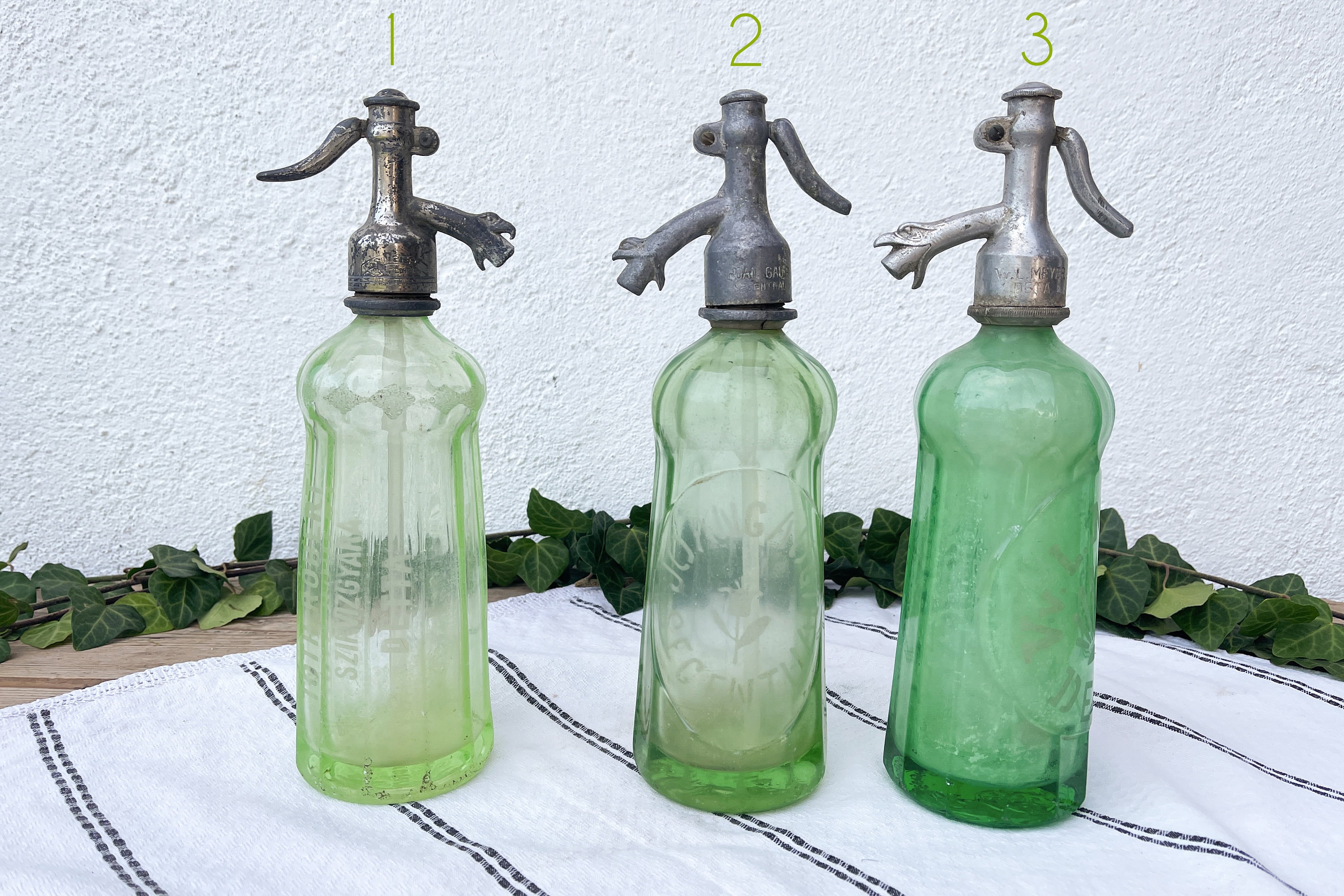 Siphon à eau de Seltz en ouraline - 1929 - France - Boutique