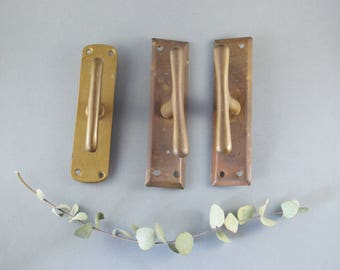 Puxadores de janela vintage, alavanca de latão maciço