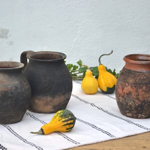 Small Jugs, Primitive Clay Pitcher, Rustic Water Vessel