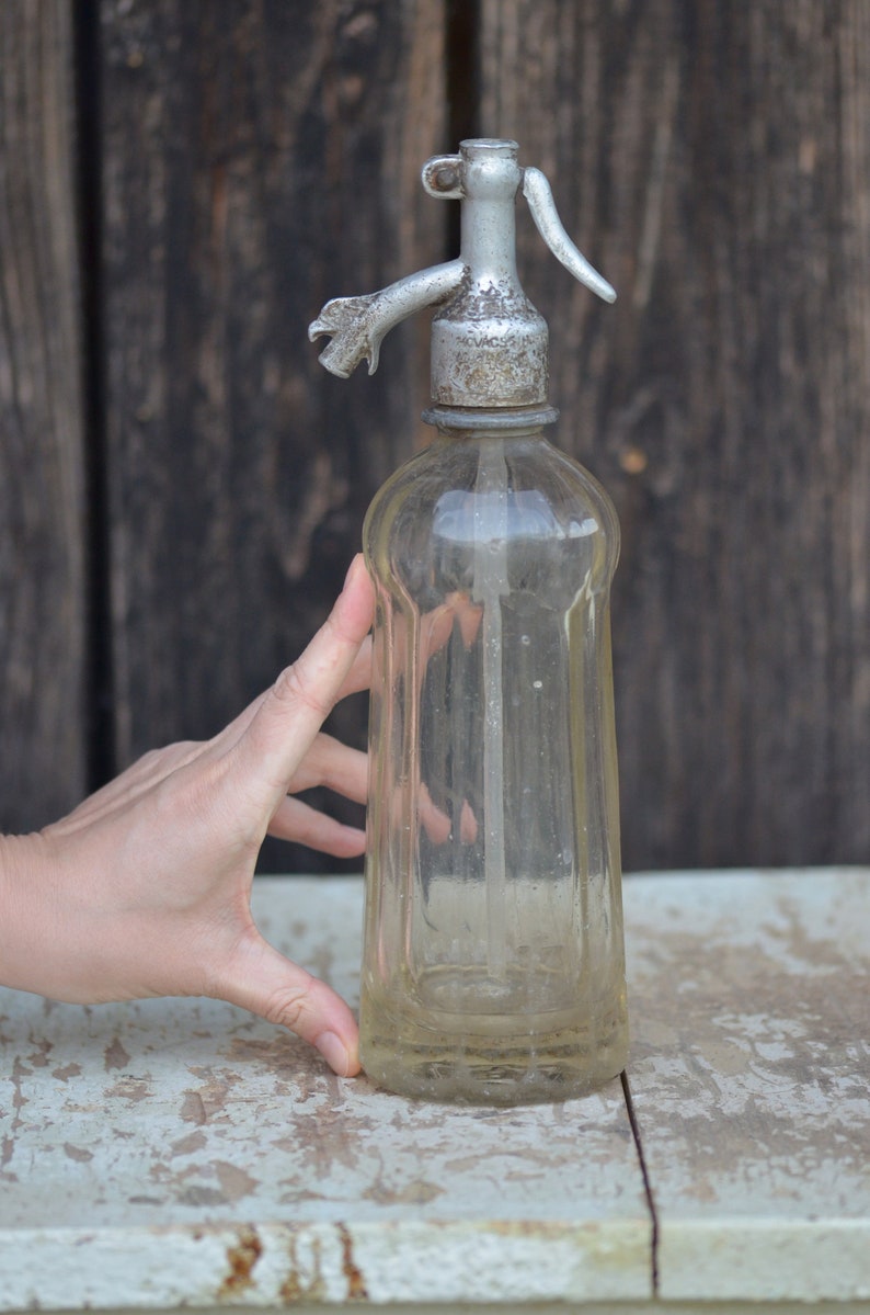 Antique Seltzer Bottle Rare Soda Seltzer Bottle Romanian Etsy