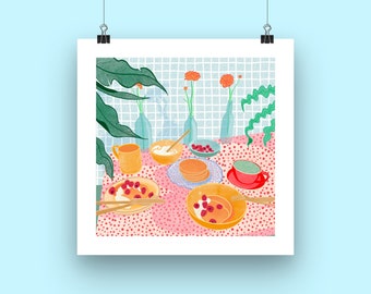 Pancakes Art Print