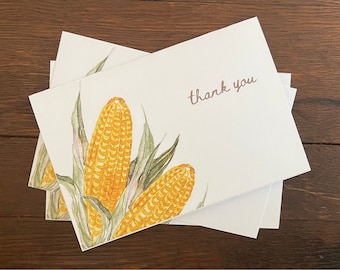 Corn Thank You Card 4"x6" Printable Download