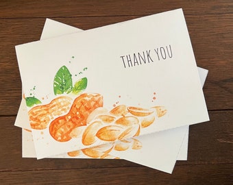 Peanut Thank You Card 4"x6" Printable Download