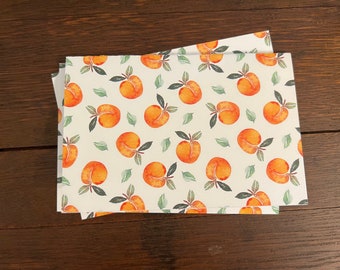 Peach Note Card 4"x6" Printable Download