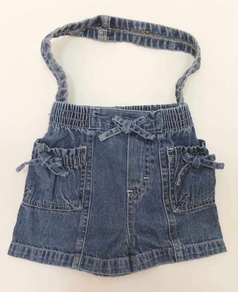 Recycled Denim Tote Denim Bows