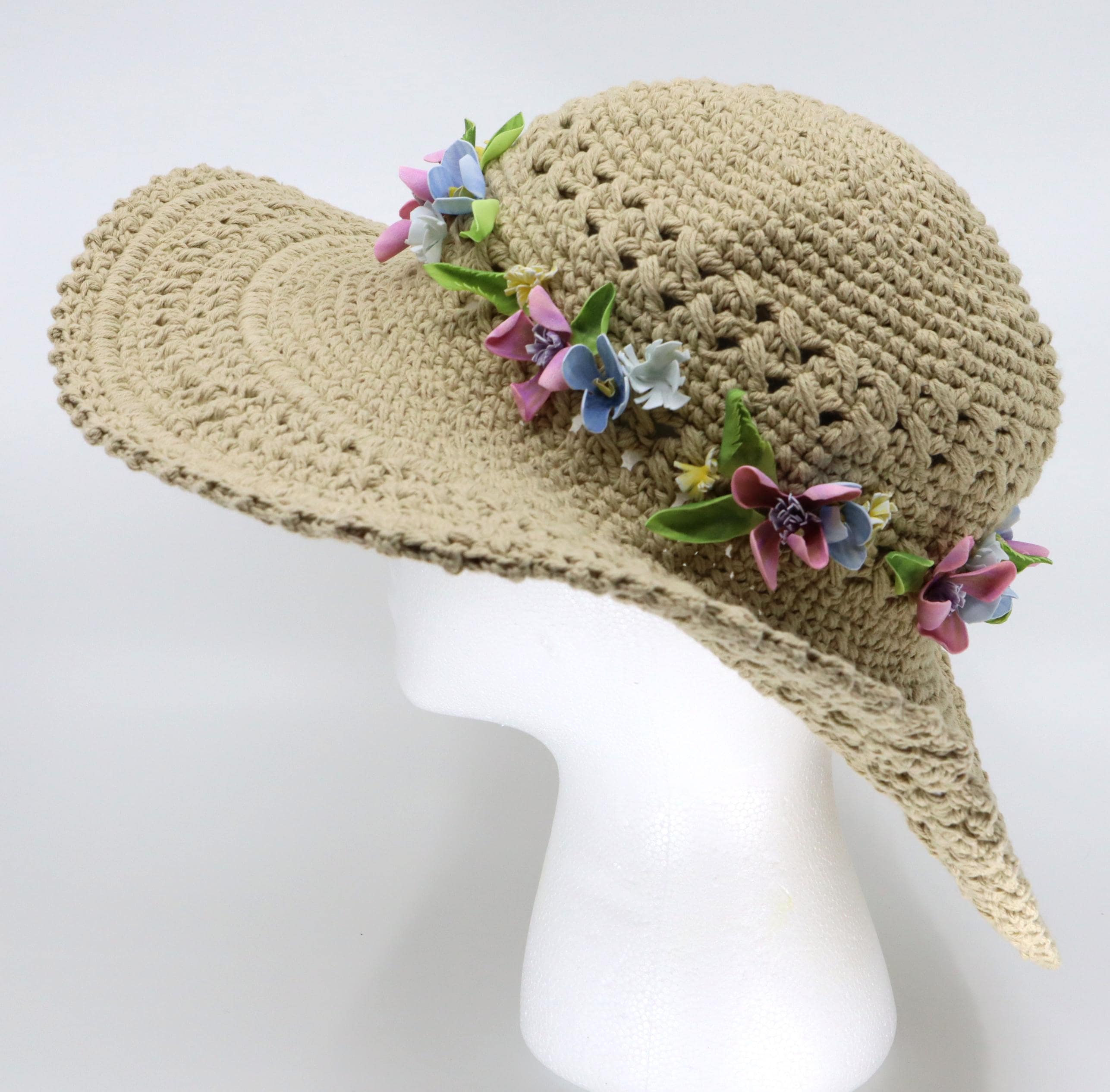 San Diego Floral Hat - Etsy display picture 2