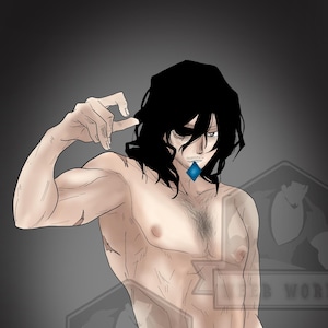 Aizawa-sticker 'Kom hier'