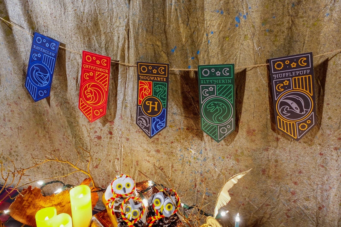 Harry Potter Large Banner Printables / Hogwarts Theme | Etsy
