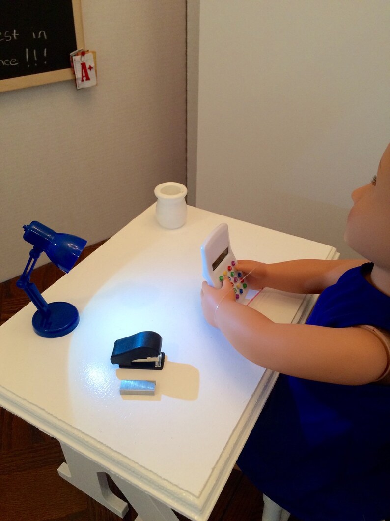 Lamp Stapler and Calculator for the American Girl 18 Etsy