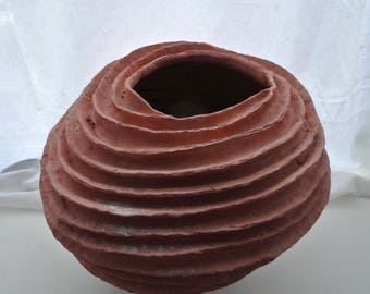 Stoneware Spiral vessel