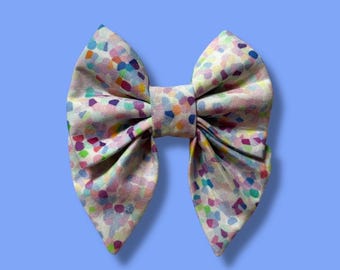 Confetti Dog Sailor Bow Tie, Dog Sailor Bow, Dog Bowtie, Bow for Dog Collar