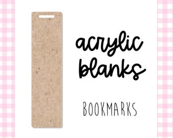 Clear Acrylic Bookmark Blanks: DIY Crafting Supplies (1.3"x 5")