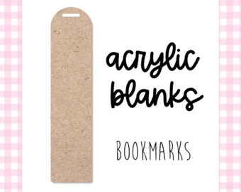 Acrylic Blanks | Acrylic Bookmark | Acrylic Accessories | Crafting Supplies | Bookmark Template