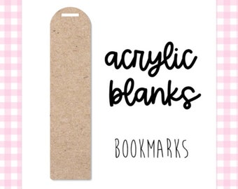 Clear Acrylic Bookmark Blanks: DIY Crafting Supplies (1.3"x 5.75")