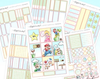 SUPER Sticker Kit | Erin Condren Vertical Weekly Kit, Happy Planner | Physical Planner Stickers