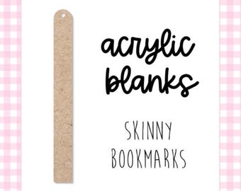 Clear Acrylic Skinny Bookmark Blanks: DIY Crafting Supplies