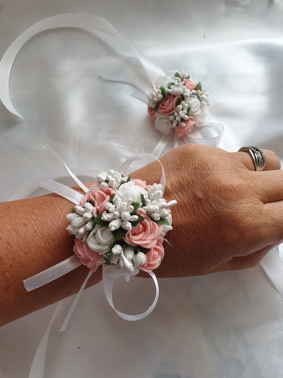 Pulsera de flores para el niño de las flores o la dama de - Etsy México Pulsera de flores para el niño de las flores o la dama de - Etsy México