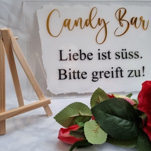 Acrylic sign Candy Bar