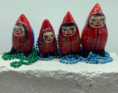 Red Riding Hood and Bbwolf topsy turvy necklaces