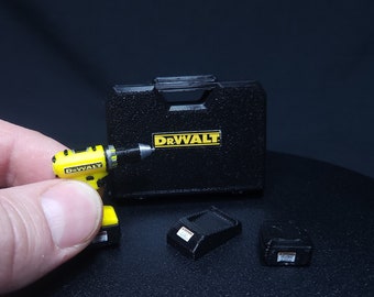 Miniature DR.VValt Drill Set  1/10 Scale RC Accessory NECA toys Action Figure Chain Saw Miniature Doll House Garage Gift Idea