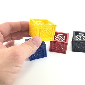Scale Mini Milk Crates for Rock Crawlers/ Scale Trucks / Miniature Diorama NECA Toys Crate Box for Doll house or garage 1/10 1/18 1/24