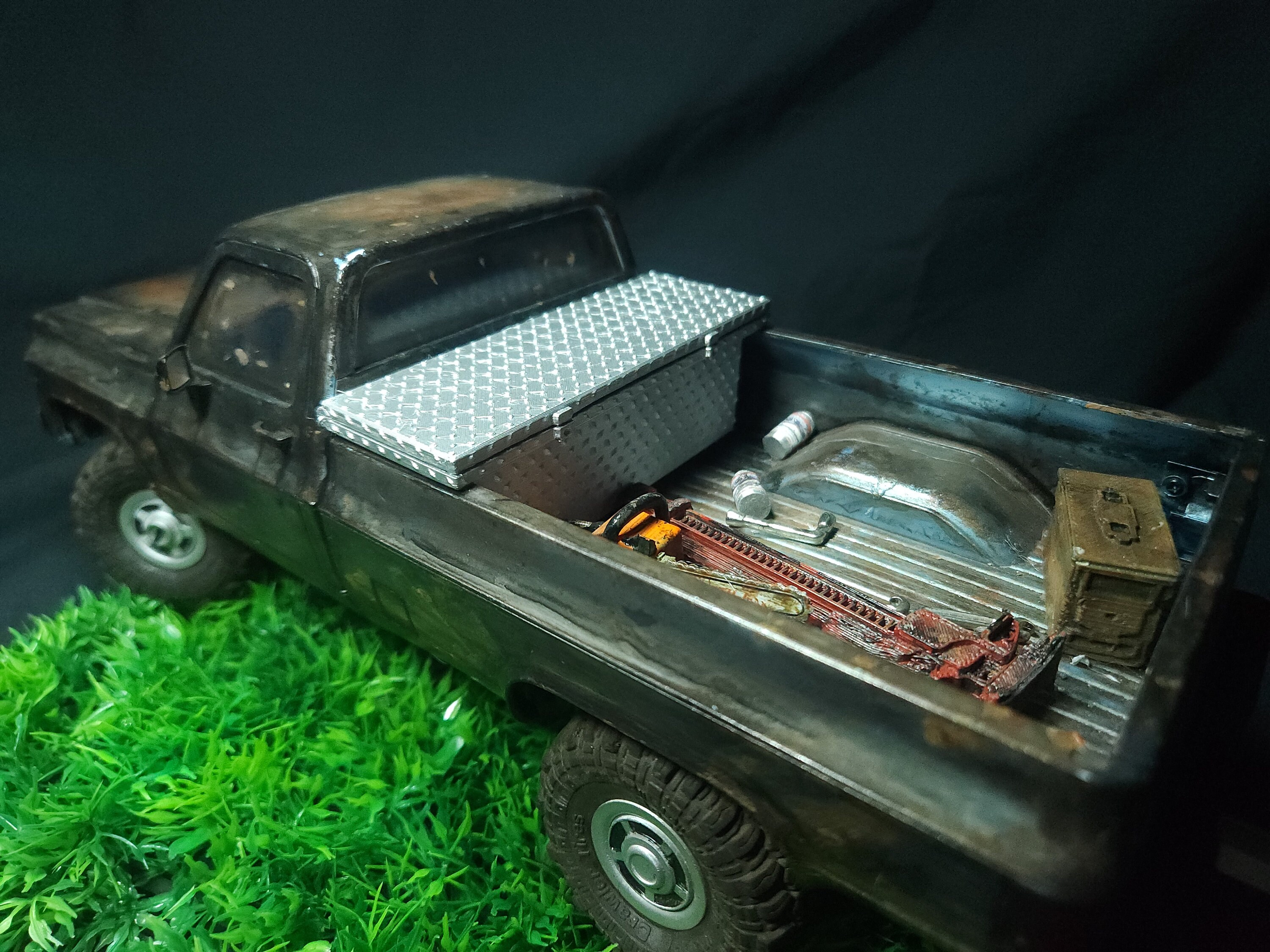 C10【♯043】MicroAce Rc Crawler Body Axial SCX24 Chevy C10 Bed Cover- Micro
