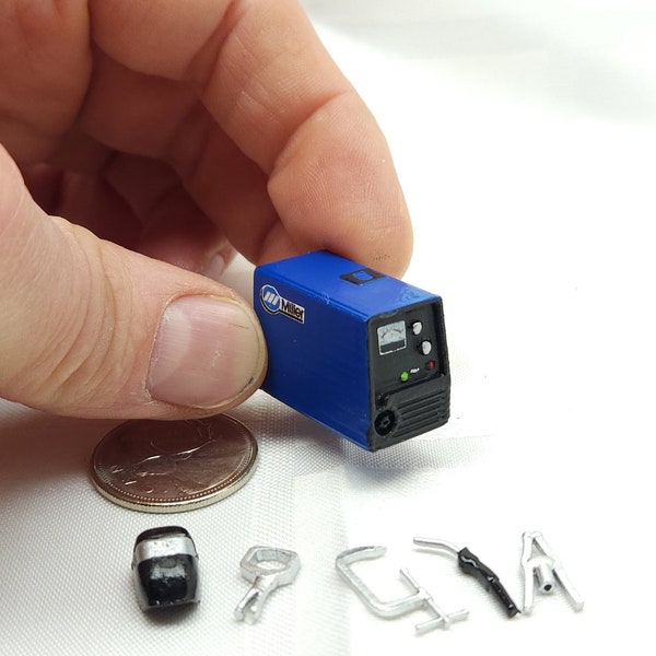 1:24 Scale Miniature Miller Portable Welder for RC Vehicles Scale Crawlers Rock Crawling Dioramas fits Axial SCX24, Traxxax TRX4M Mini-Z FMS