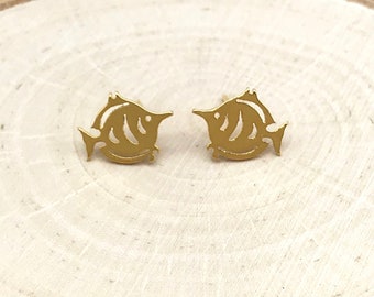 FISH EARRINGS !! Gold Earrings, cute earrings, Stud Earrings, earrings