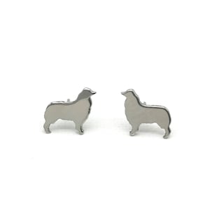 Australian shepherd earrings, dog breeds, puppies, pet lovers, earrings for women, unique jewelry, stud earrings, dog lovers, hush puppies