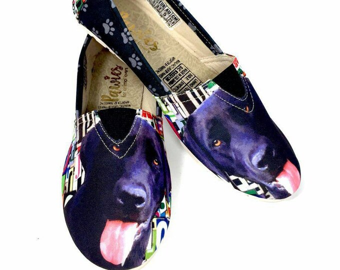 LABRADOR BLACK SHOES Women Shoes Dog Lovers Dog Breeds Etsy