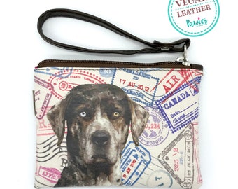 Available in Small /& Large Sizes Catahoula Leopard Lovers Leather Tote Catahoula Leopard Gifts D051B-PWP-TOTL-Teal Floral