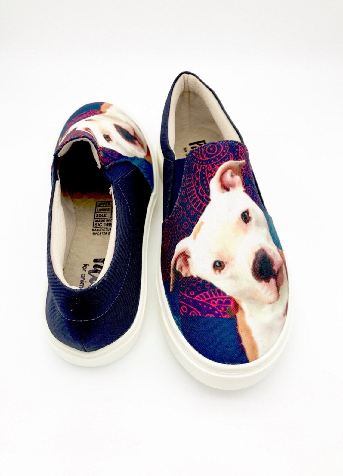 PIT BULL SHOES Pit Bull Lovers Women Shoes Dog Lovers Dog Etsy