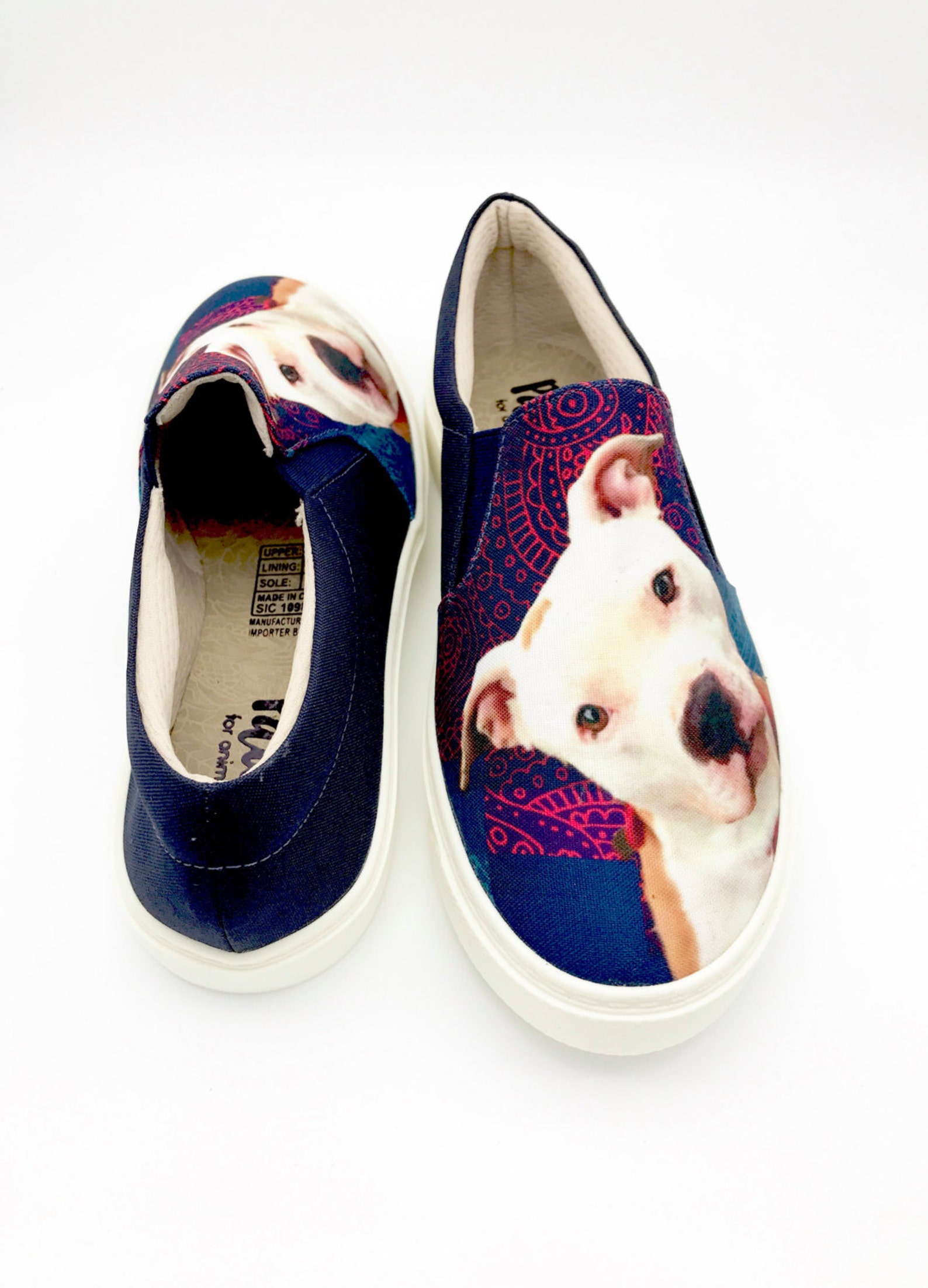 PIT BULL SHOES Pit Bull Lovers Women Shoes Dog Lovers Dog Etsy