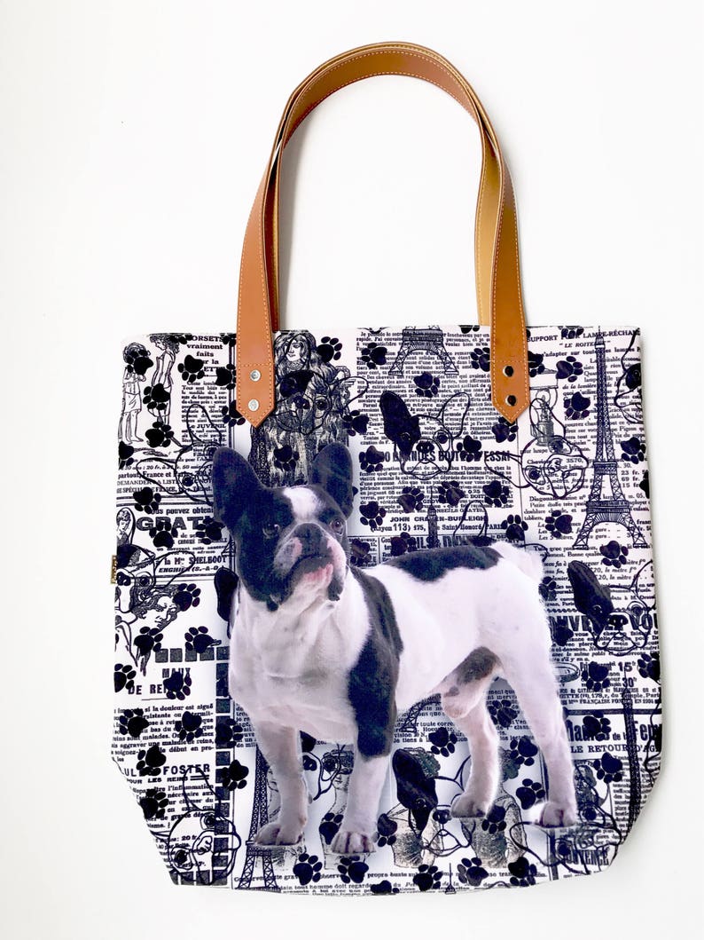 French Bulldog TOTE BAG Frenchie Lover Tote Bag Animal Etsy