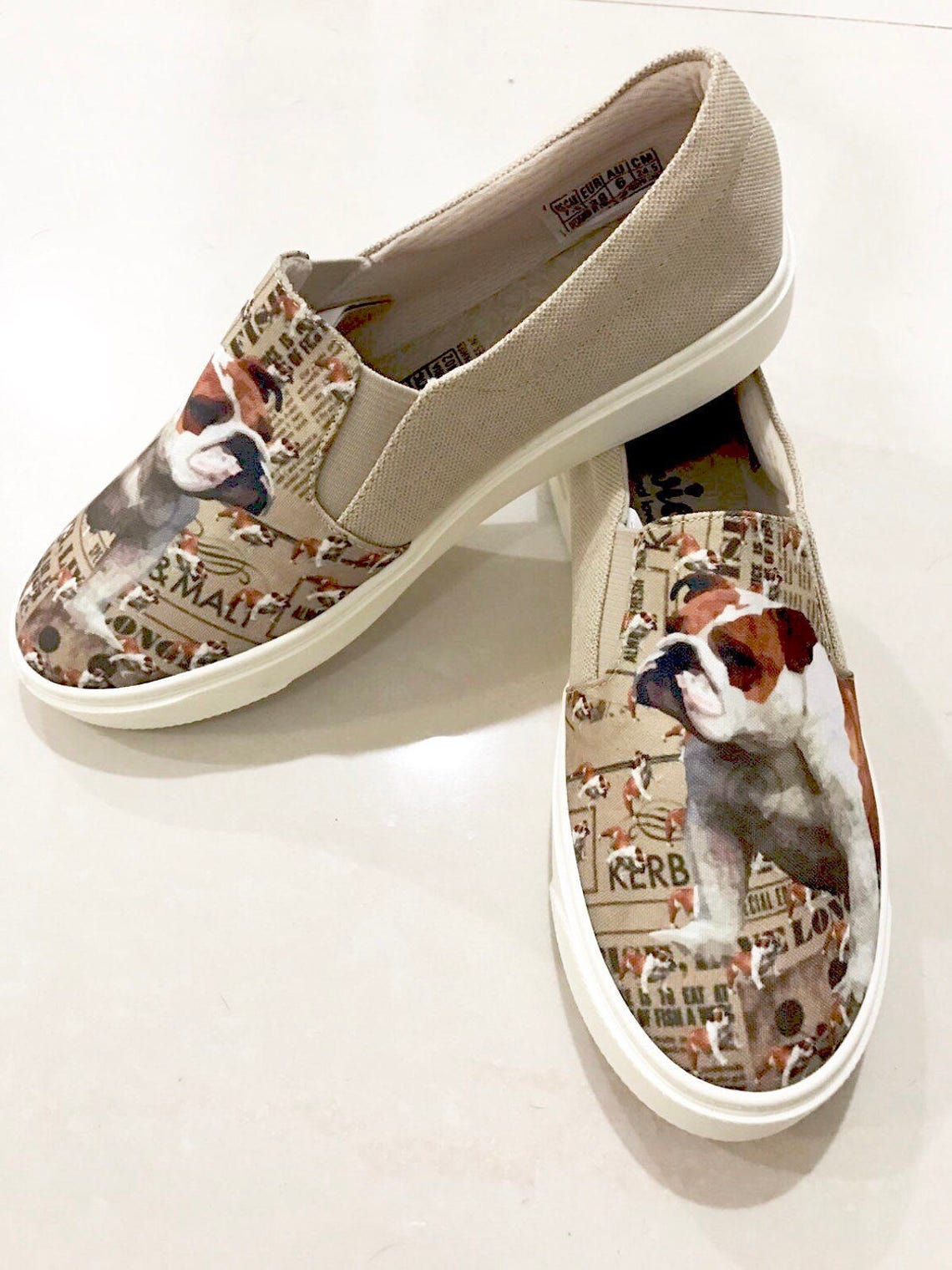 ENGLISH BULLDOG SHOES English Bulldog Lovers Dog Lovers Dog Etsy