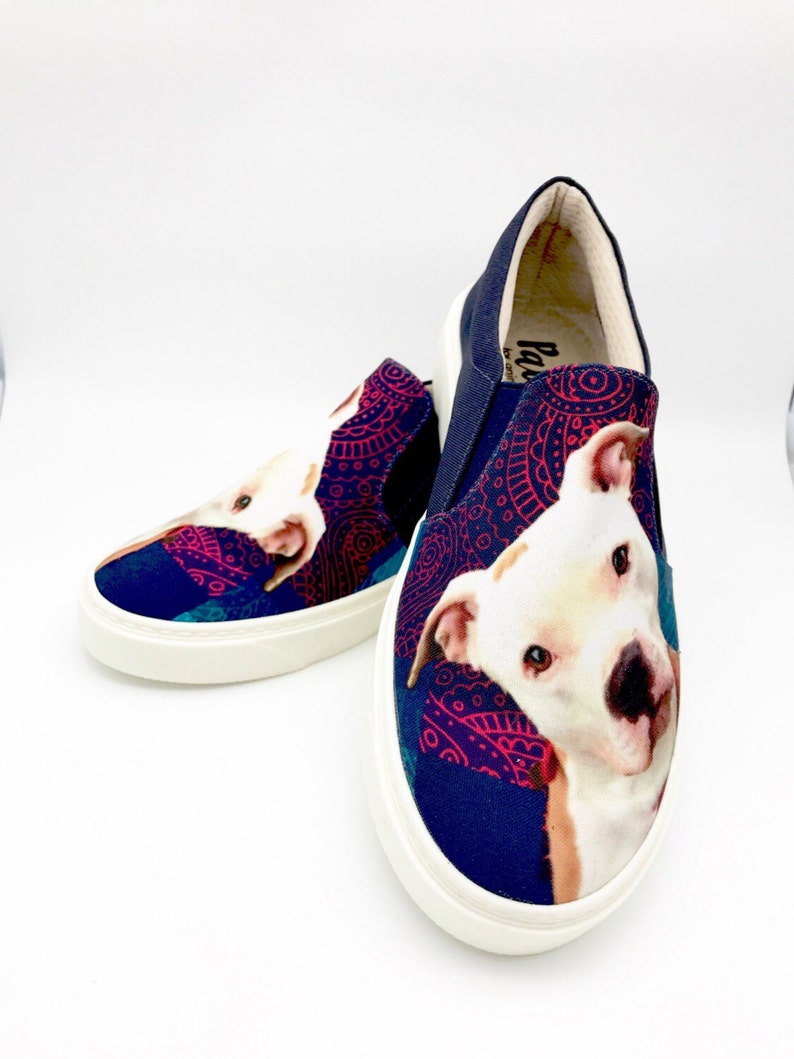 PIT BULL SHOES Pit Bull Lovers Women Shoes Dog Lovers Dog Etsy