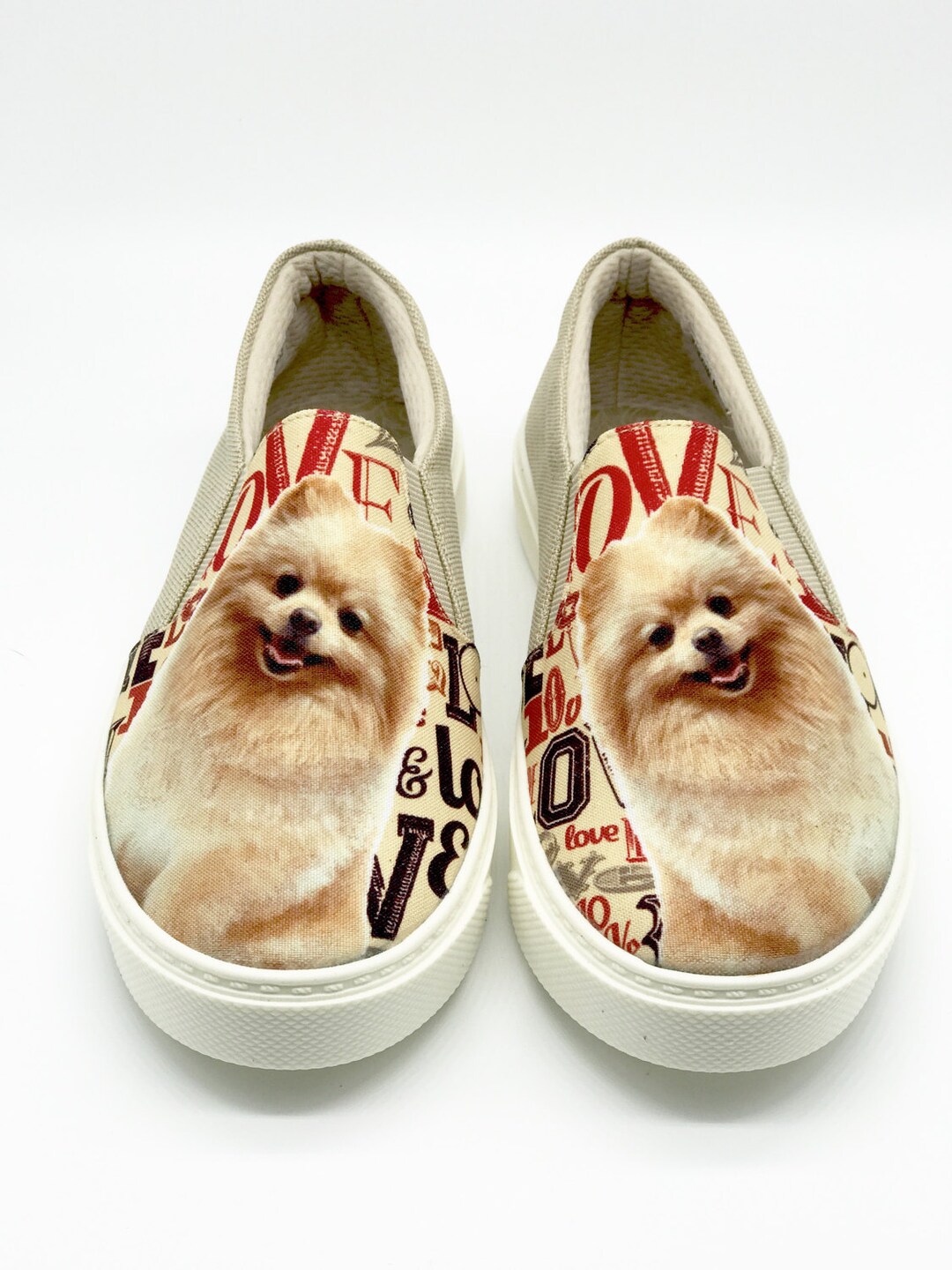 POMERANIAN SHOES Dog Lovers Hush Puppies Dog Rescue Women Etsy