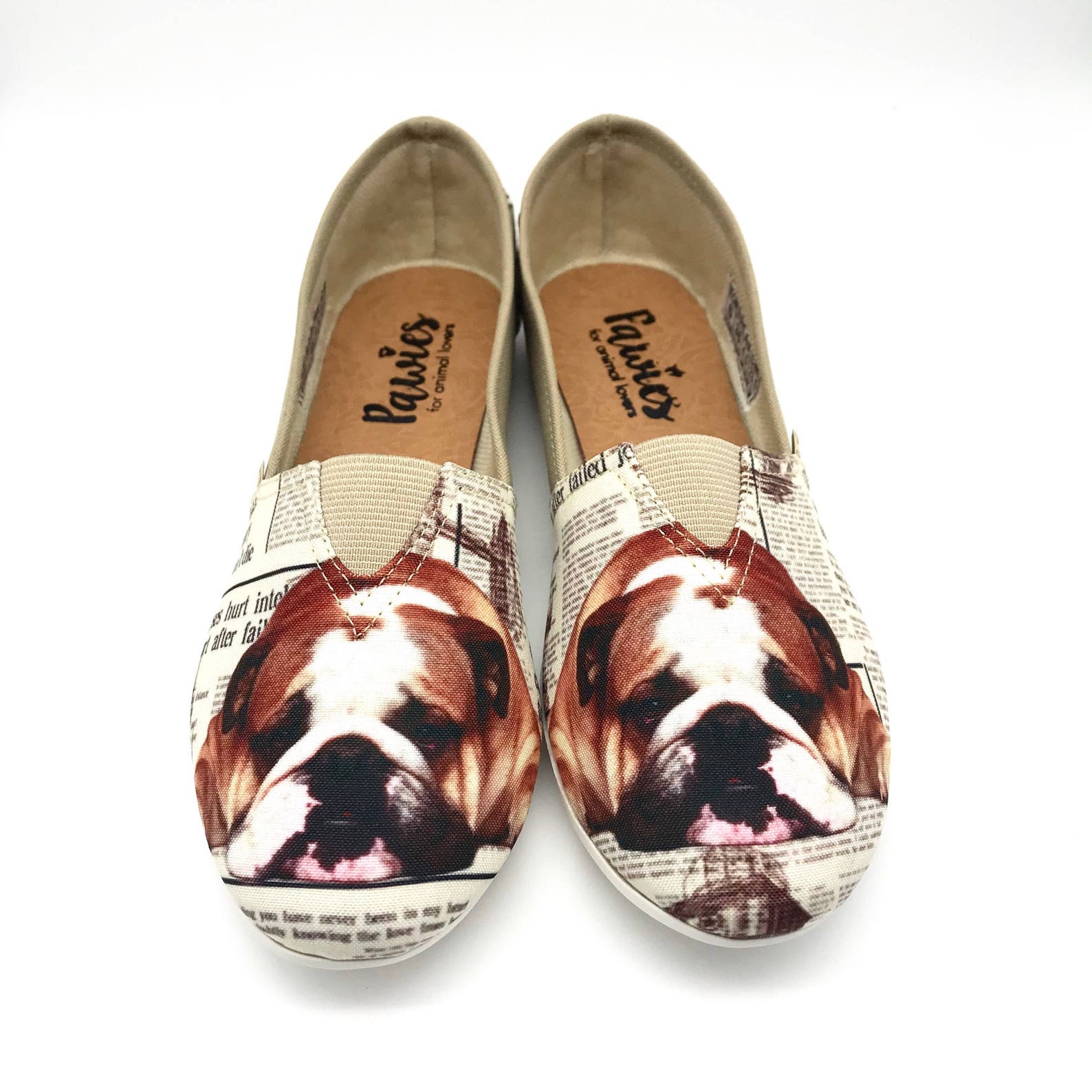 ENGLISH BULLDOG SHOES Bulldog Woman Shoes Dog Breeds Dog Etsy