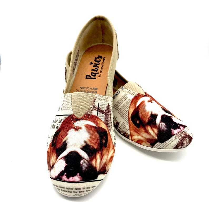 ENGLISH BULLDOG SHOES Bulldog Woman Shoes Dog Breeds Dog Etsy