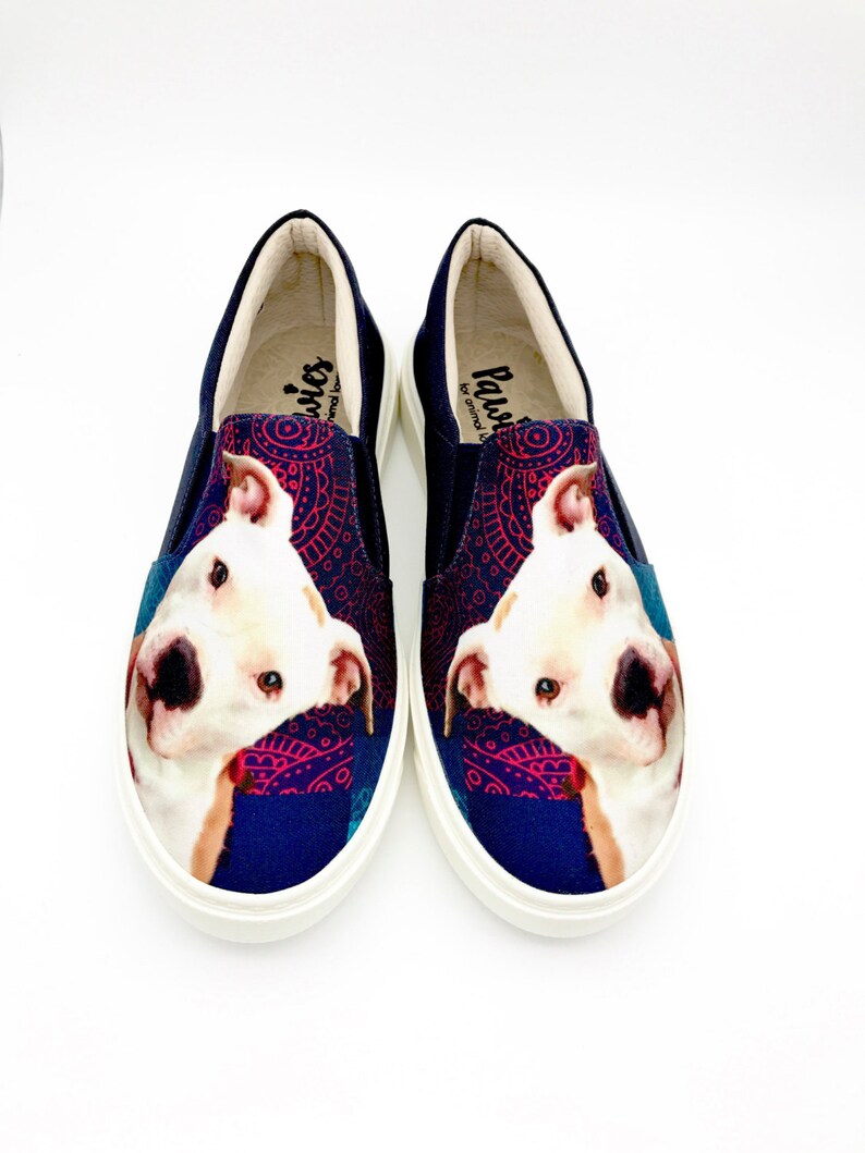 PIT BULL SHOES Pit Bull Lovers Women Shoes Dog Lovers Dog Etsy