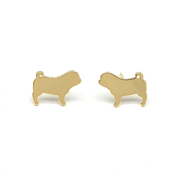 PUG EARRINGS , dog breeds, pet lovers, earrings for women, unique jewelry, wedding gift, stud earrings, dog lovers, hush puppies