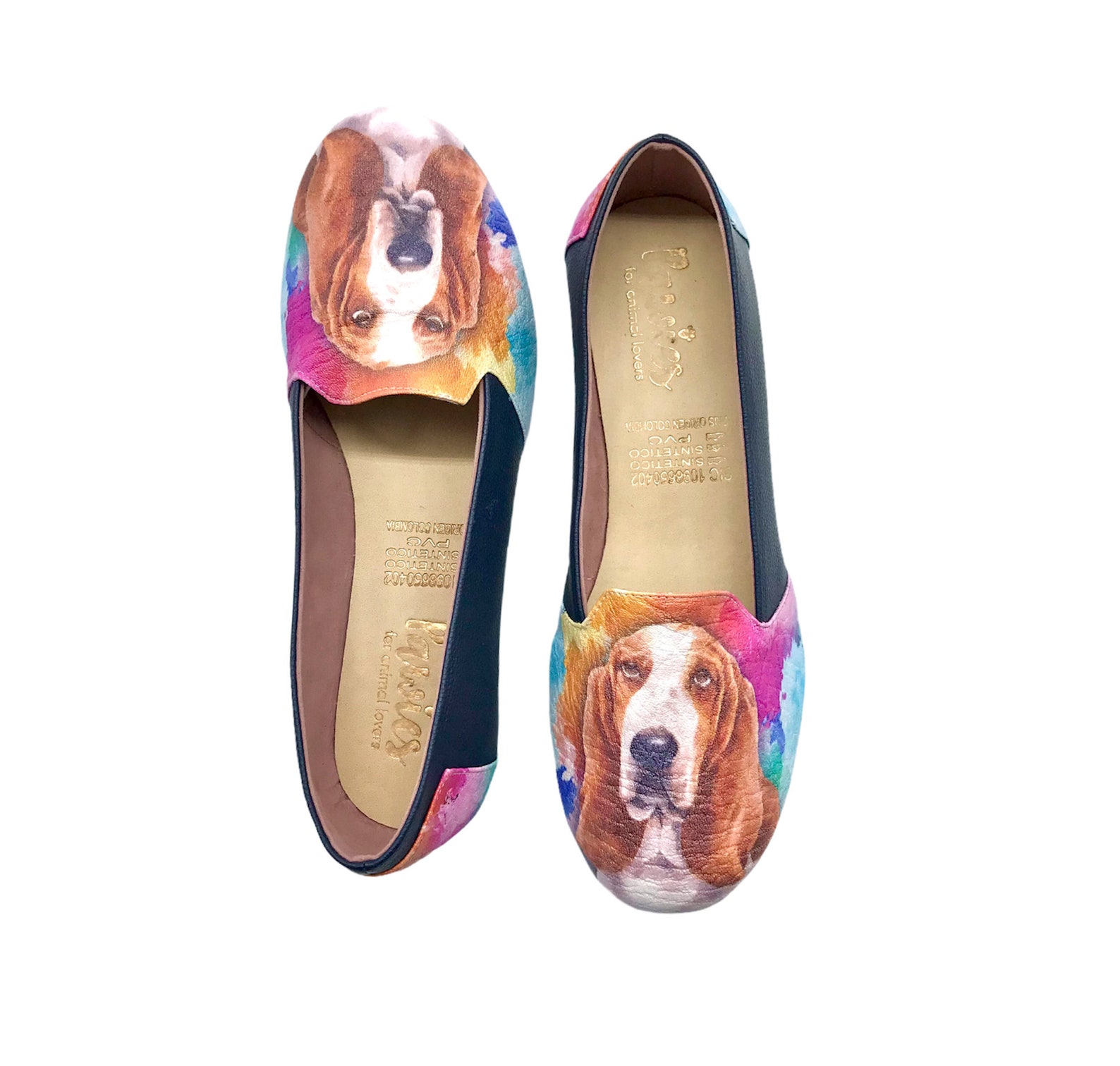 Basset Hound Vegan Leather Slip Ons Shoes NEW COLLECTION Pet Etsy