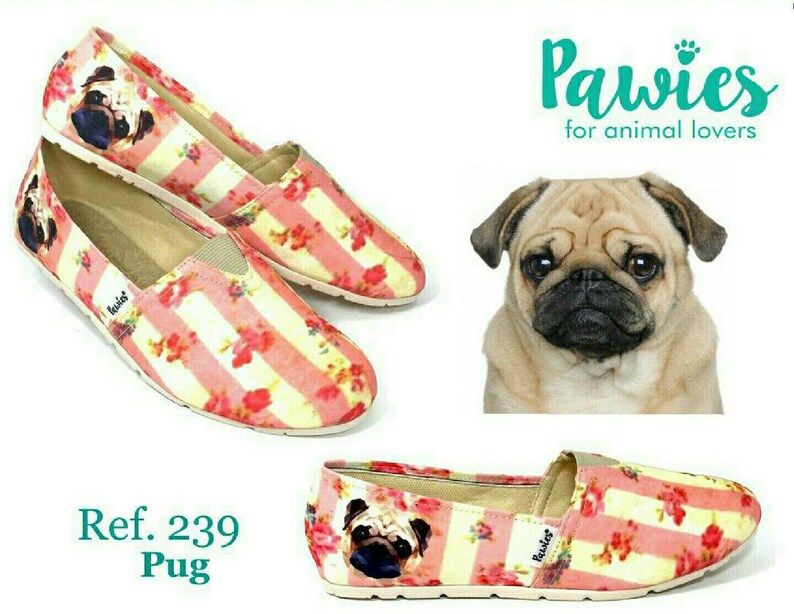 PUG SHOES Hush Puppies Dog Lovers Dog Breeds Women Shoes Etsy