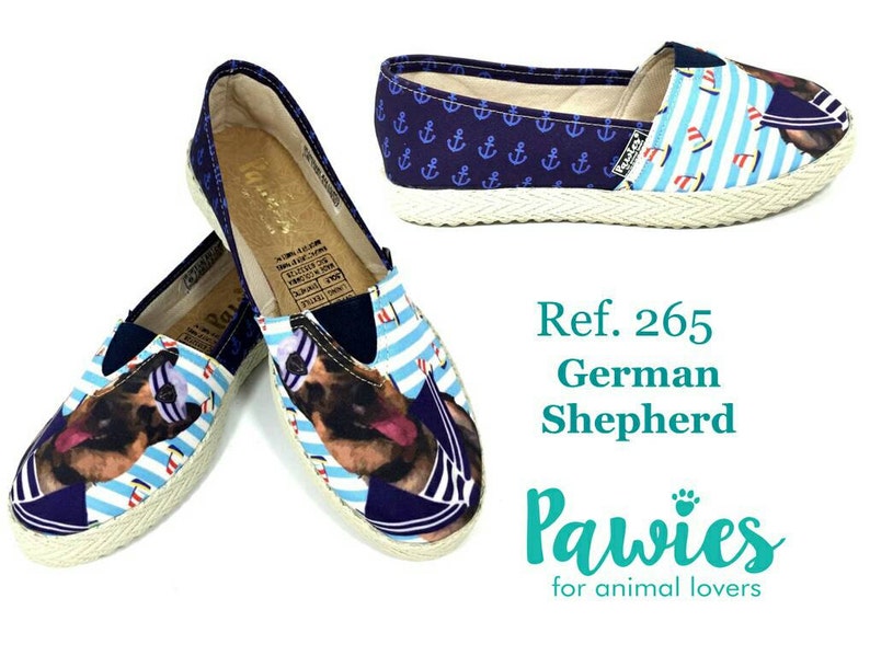 GERMAN SHEPHERD SHOES Women Shoes Dog Breeds Animal Lovers Etsy