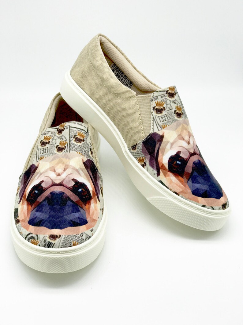 PUG SHOES hush puppies dog lovers dog breeds women shoes Etsy