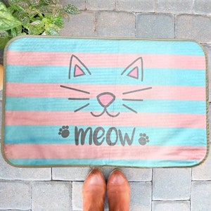 CAT Home mat, bathroom mat, rug, pet, animal lovers, room mat, cat lovers, bath mat, Cat, cats, cat lover